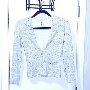 American Apparel Speckled V-neck Top